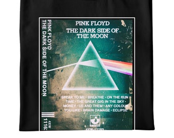 Koszulka Pink Floyd, Koszulka Dark Side of Moon, Koszulka Cassette, Koszulka z zespołem, Koszulka Music Icons, Koszulka Vintage, Styl Retro, Prezent, Koszulka Rock Music