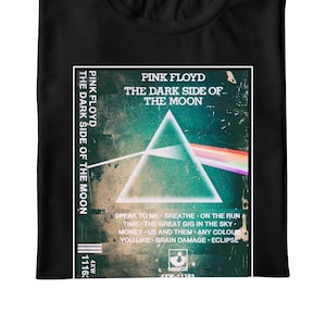 Pink Floyd T-shirt, Dark side of moon Shirt, Cassette Tee, Band Shirt, Music Icons tshirt, Vintage Tee, Retro Style, Gift, Rock Music Shirt