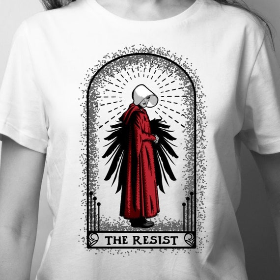 Women's T-Shirts [Out of Print] Margaret Atwood / The Handmaid's Tale Scoop Neck Tee 2 (Black) (Womens) The Handmaid's Tale women's crew neck book cover t-shirt