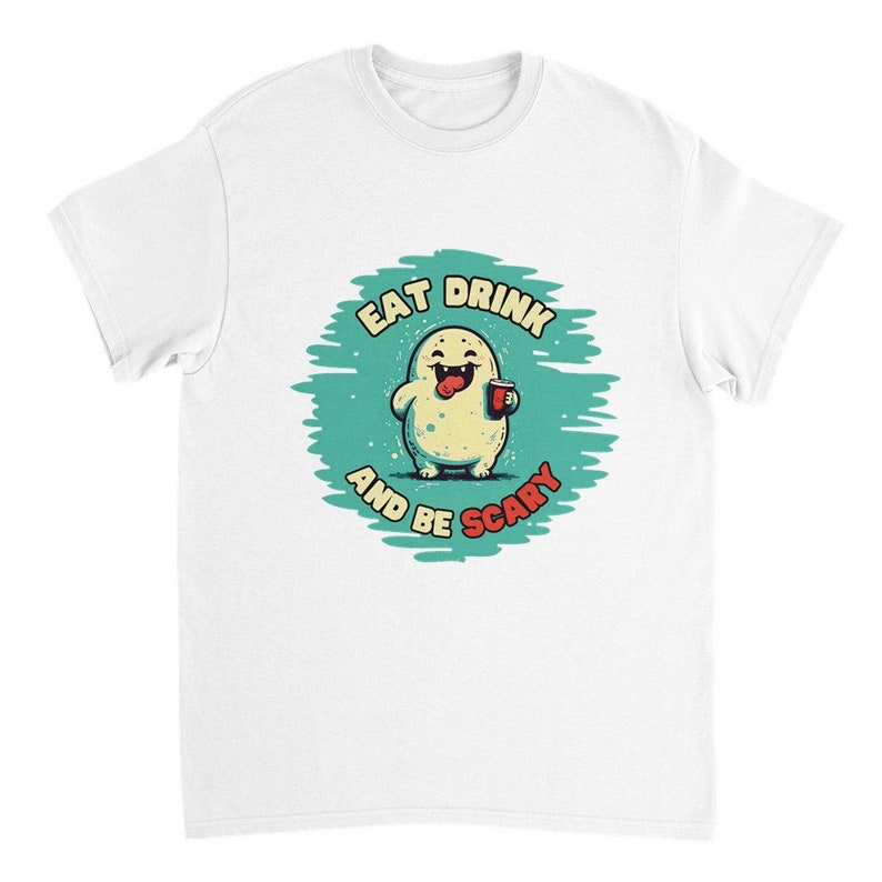 Eating Funny Ghost Tshirt, Halloween Shirt, Drinking Tee, Boo T shirt, Womens Boo Tee, Kids Boo Shirt, Cute Ghost Shirt, Bee Lover Gift image 5