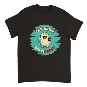 Eating Funny Ghost Tshirt, Halloween Shirt, Drinking Tee, Boo T shirt, Womens Boo Tee, Kids Boo Shirt, Cute Ghost Shirt, Bee Lover Gift image 4