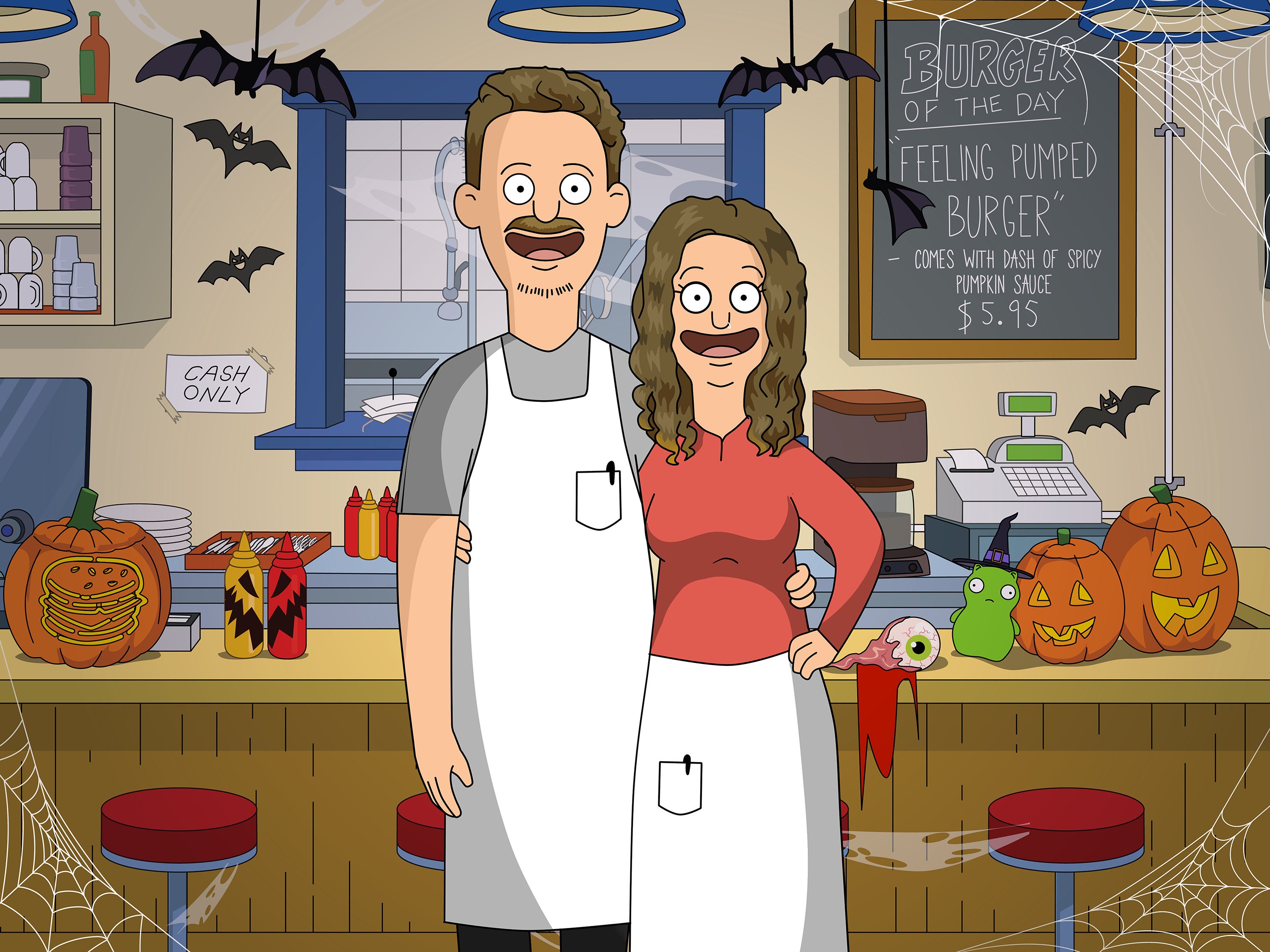 Temática de Halloween Bob's Burgers Retrato Etsy