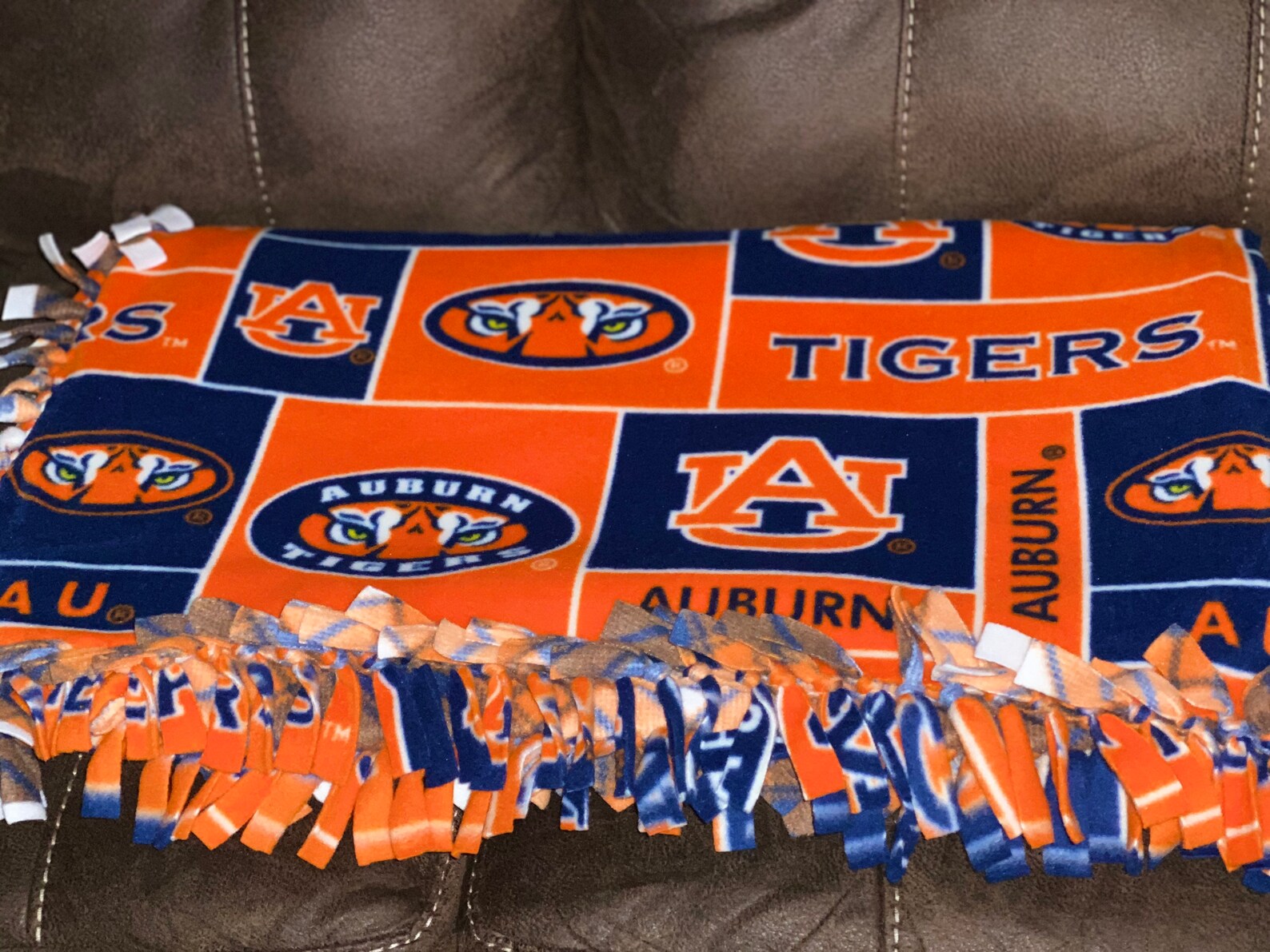 Auburn Tigers No Sew Fleece Adult Blanket War Eagle | Etsy