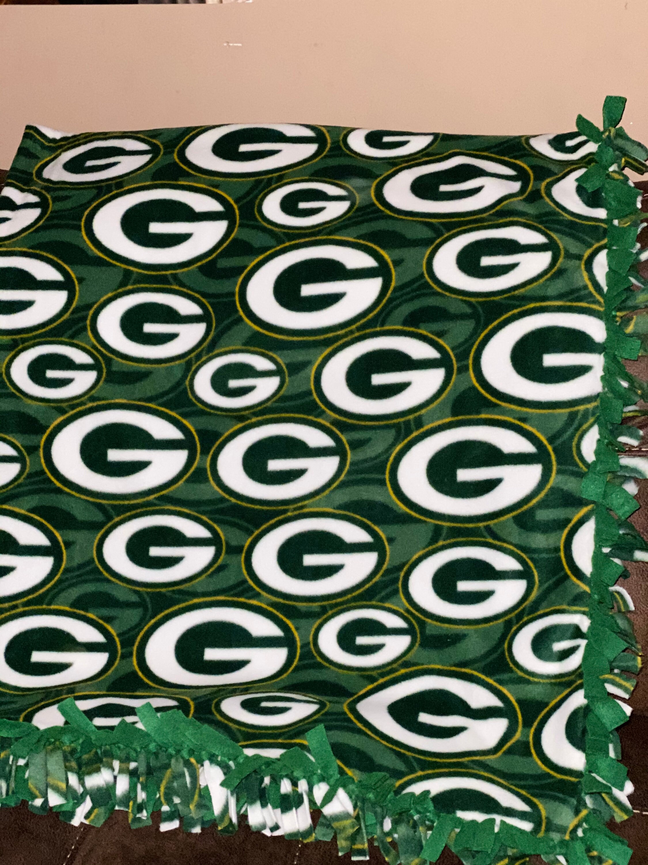 Green Bay Packers No Sew Fleece Adult Blanket NFL Etsy