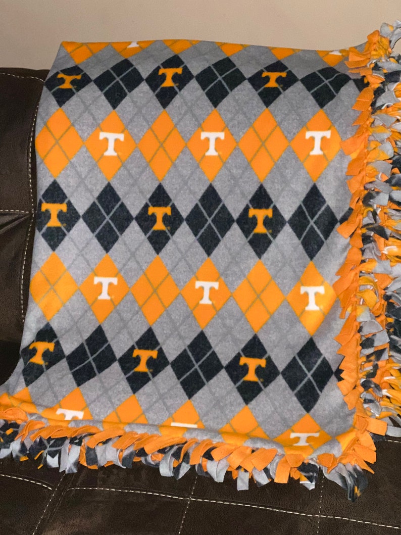 Tennessee Volunteers NCAA No Sew Fleece Adult Blanket Etsy