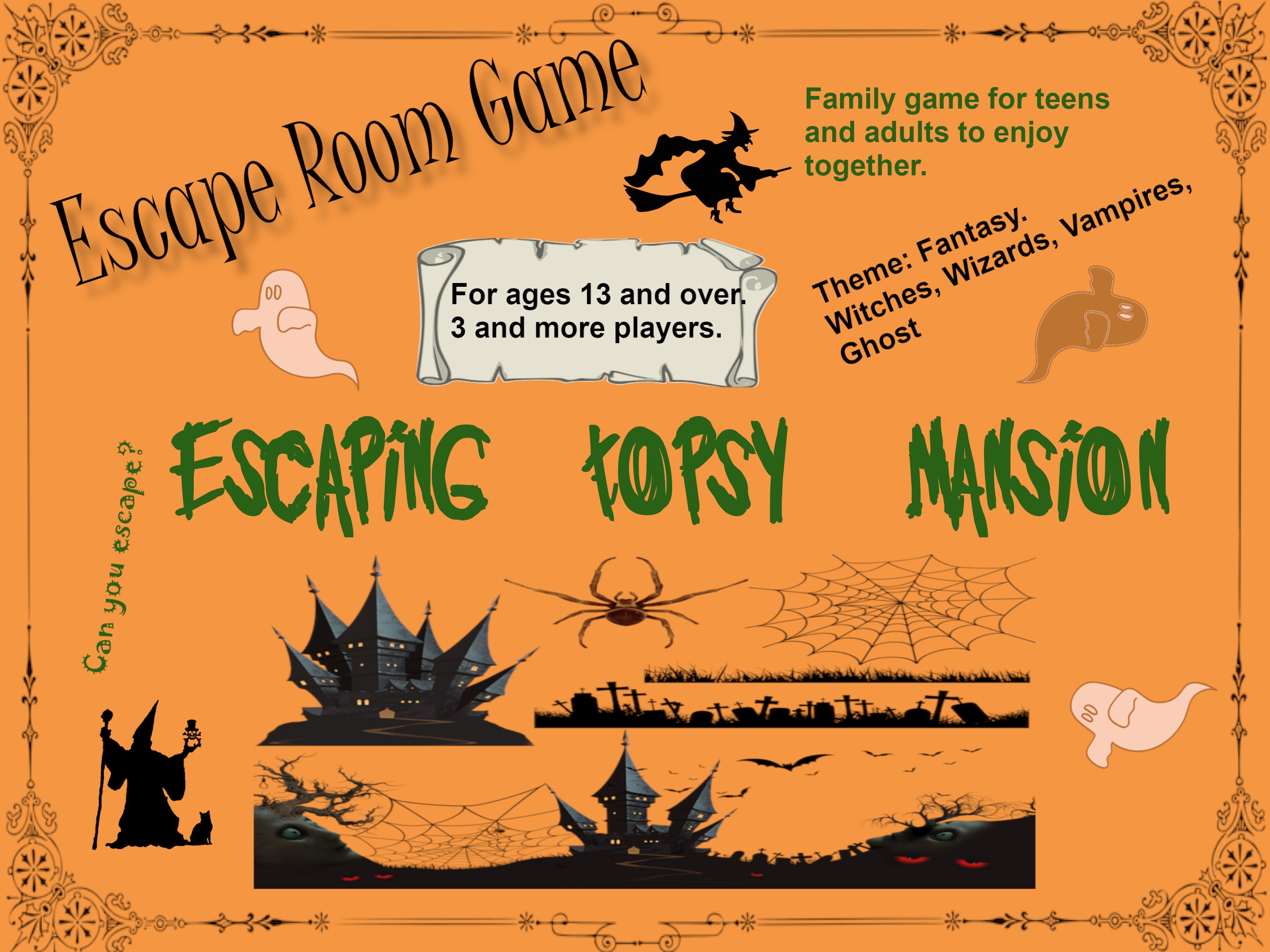 Escape Room Game. Printable Escape Room Game. Downloadable. Etsy