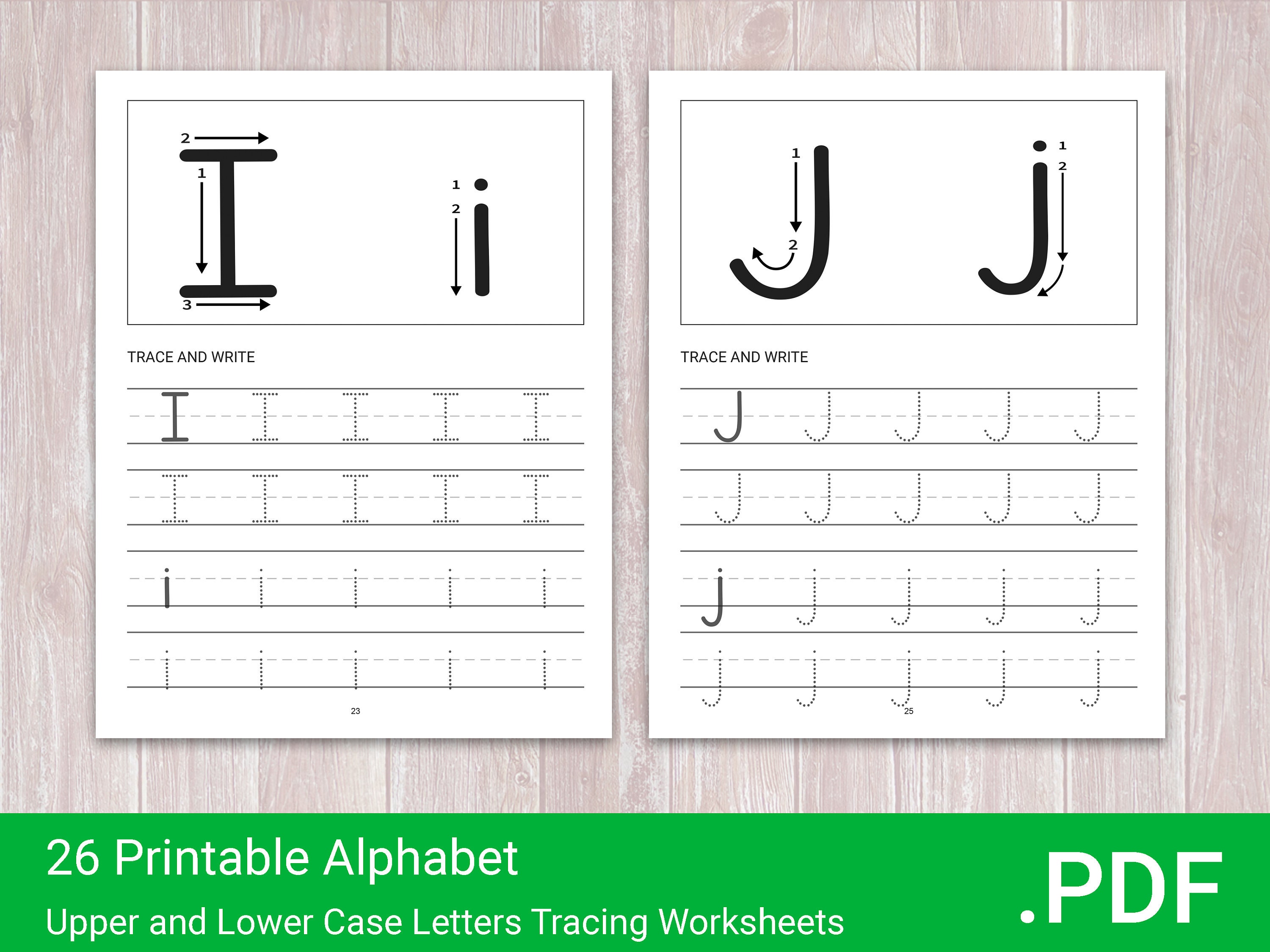 26-printable-alphabet-upper-and-lower-case-letters-tracing-etsy