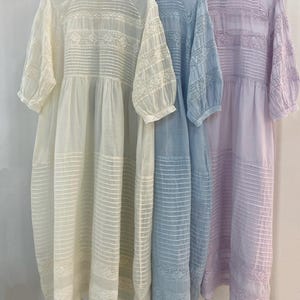 ラミードレス、女性用ローズワンピース、半袖、サマードレス、レースドレス、刺繍ドレス、フリルドレス、ポケット付きロングドレス