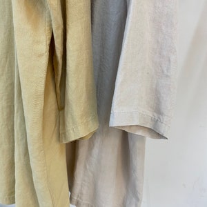 linen jacket with hood and pocket, oversized jacket for women, coat, spring jacket, casual, loose outer wearing image 2