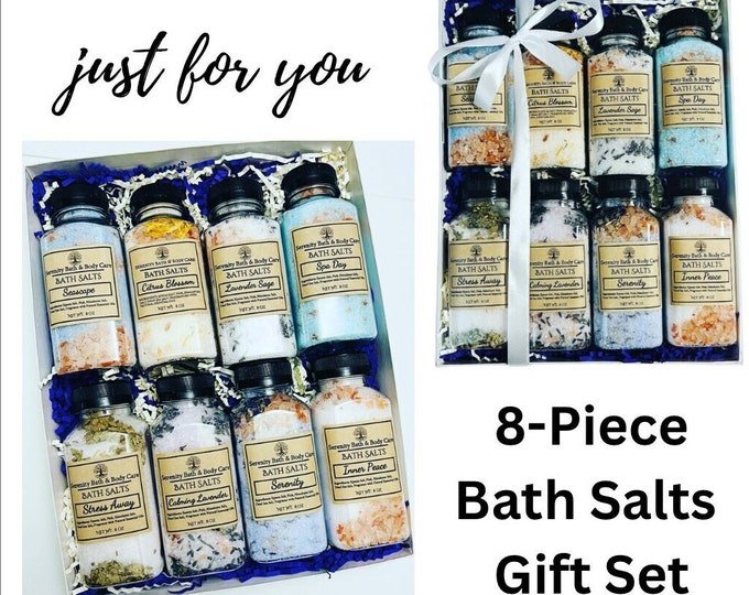 Luxurious Bath Salt Gift Box - Perfect Gift for Her, Natural Spa Set for Relaxation and Self Care