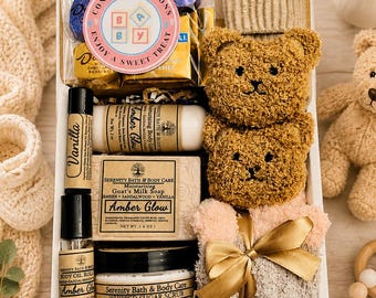 New Mom Gift Box, Postpartum Care Package, Baby Shower Gift, New Mom Self Care Box, First Time Mom Gift, Hospital Gift