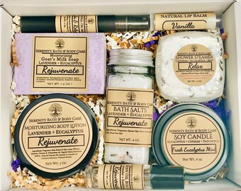 Personalized Spa Gift for Her, Mom Gifts for Birthday, Mom Gift Basket, Mom Gift Box, Self Care Gift Box for Women, Care Package for her,