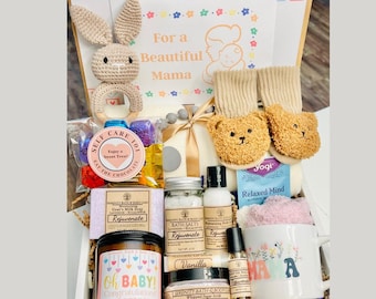 New Mom Gift Set, Hygge Gifts Deluxe Blanket Box, Cozy New Mom Gift, Thoughtful New Mom Gift, Spa Gift Basket, New Mom Self Care Package