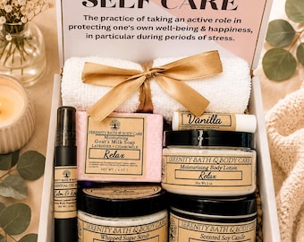 Self-Care Spa Gift Box for Women | Relaxation Gift Set | Valentine’s Day Gift for Her | Birthday, Mother’s Day, Thinking of You Gift