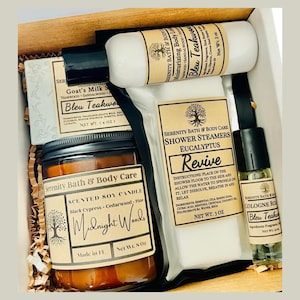 Men’s Spa Gift Box – Birthday Gift for Him, Christmas Gift for Dad, Father’s Day Gift, Self-Care Box for Men, Masculine Relaxation Gift Set