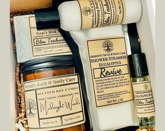 Caja de regalo de San Valentín para hombre: regalo de cumpleaños para él, regalo de Navidad para papá, regalo del Día del Padre, caja de autocuidado para hombre, regalo de relajación