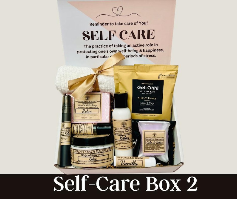Self care spa gift box for women with bath and body relaxation set

Valentine’s Day self care gift box for her with candle soap and bath salts

Luxury relaxation gift set for women birthday and Mother’s Day gift

Spa care package for women thank you and sympathy gift box

Pamper gift box with soap scrub lotion and relaxation items