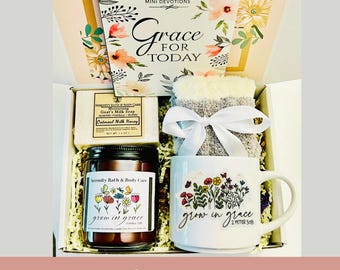 Christian Devotional Self Care Gift Box for Her, Christmas Gift, Birthday Gift, Thinking of you Gift for Her