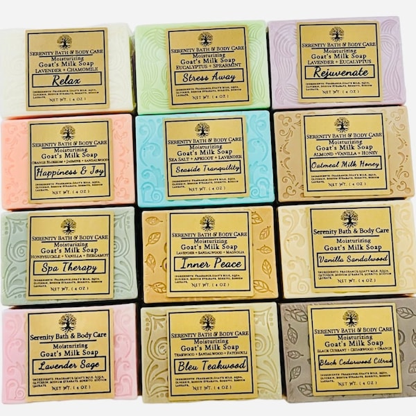 Luxurious Handmade Goat's Milk Soap, Nourishing, Moisturizing and Gental Natural Skin Care, Perfect Gift for Her, Soap Gift, Soap Favor,