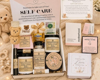 New Mom Gift Box, Postpartum Care Package, Self Care Gift for New Mom, Baby Shower Gift, Relaxation Spa Gift Basket, Mama gift box