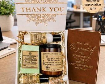 Employee Appreciation Gift Box, Thank You Gift for Staff, Coworker & Team, Boss Appreciation Gift, Corporate Spa Gift Set