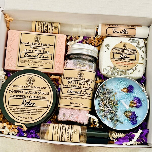 Mother's Day Gift, Personalized Spa Gift Set, Luxurious Bath and Body Care Package, Ideal for Birthday & Relaxation Gift, Perfect for Her