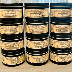 Home Decor Scented Soy Candles, 4oz and 8oz Candles, Perfect for Housewarming, Unique Brirthday Gift, Candle Gift, Ideal Cozy Home Gift