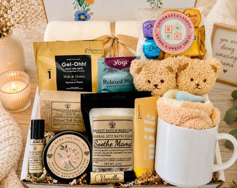New Mom Gift Box | Postpartum Care Package | Baby Shower Gift | Self Care Gift for New Moms | Hospital Recovery Gift | First Time Mom Gift