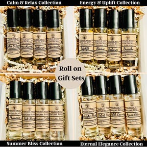 Essential Oil Gift Set – Fragrance Body Oil Roll On Gift Set for Birthday Gift, Christmas Gift, Thank you Gift, Thinking of you Gift