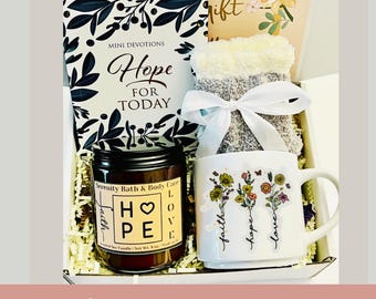 Christian Devotional Gift Box for Her, Valentine's Day Gift, Birthday Gift, Thinking of you Gift for Her, Sympathy Gift, Mother's Day Gift