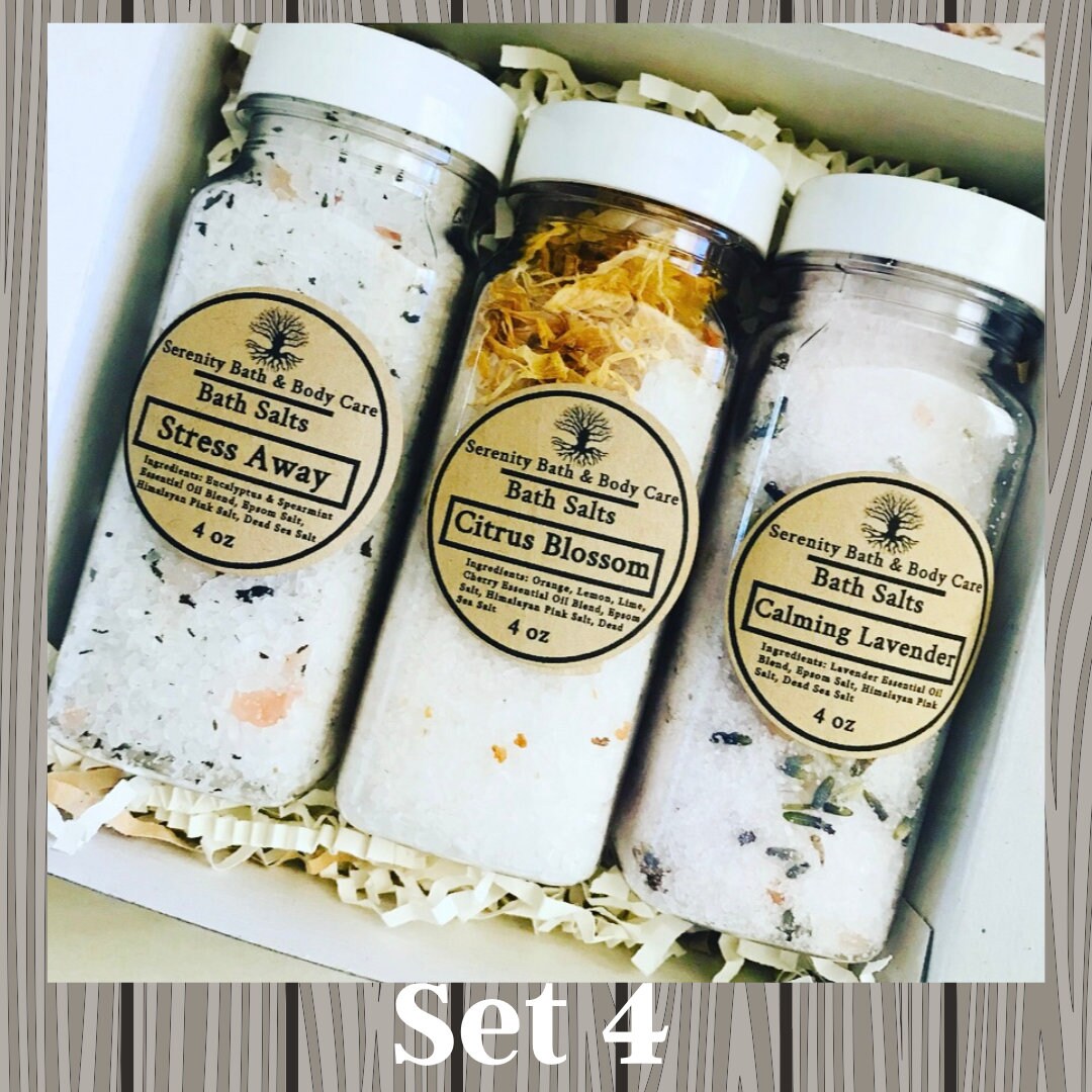 Bath Salts| Aromatherapy Spa Bath Salts Gift Set|Bath Soaks Favors| R…