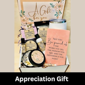 Thank you Gifts, Corporate Gifts, Team Gifts, Teacher Gift, Staff Gift, Employee Appreciation Gifts, Co-Worker Gift, Christmas Self Care Box