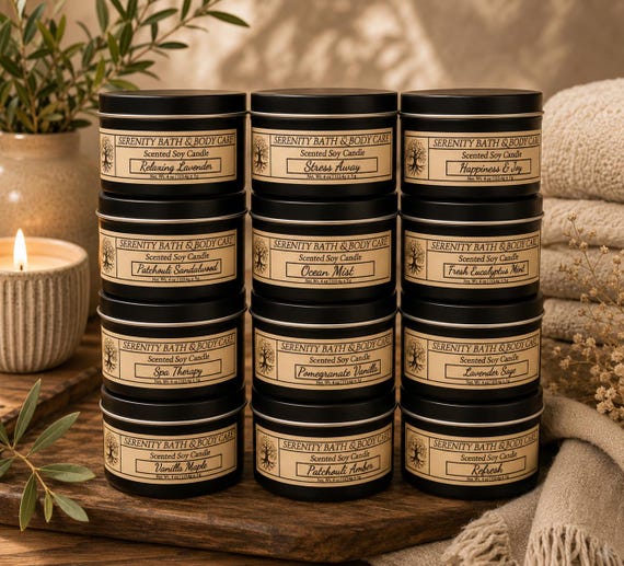 Candle Gift - Handcrafted Luxury Scented Soy Candle, Perfect Home Gift & Birthday Present, Elegant Candle, Eco-Friendly Luxury Soy Candle