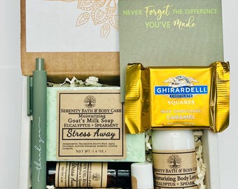 Employee Appreciation Gift Box for Staff – Thank You Team Gift Set – Corporate Self Care Package – Office Gifts – Bulk Employee Gifts