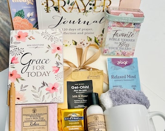 Christian Devotional Gift Box for Women, Bible Verse Cards, Devotional Book, Self Care Gift, Birthday Gift, Christmas Gift, Thinking of You