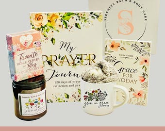 Grow in Grace & Faith Hope Love Gift Box, Christian Devotional Gift Box for Her, Christmas Gift, Birthday Gift, Thinking of you Gift for Her