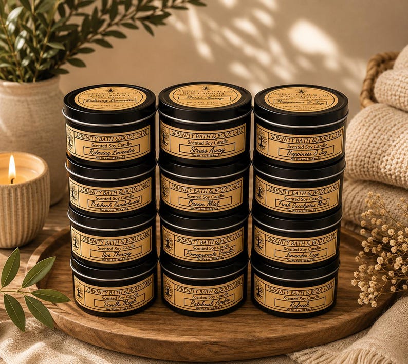 Candle Gift - Handcrafted Luxury Scented Soy Candle, Perfect Home Gift & Birthday Present, Elegant Candle, Eco-Friendly Luxury Soy Candle image 2