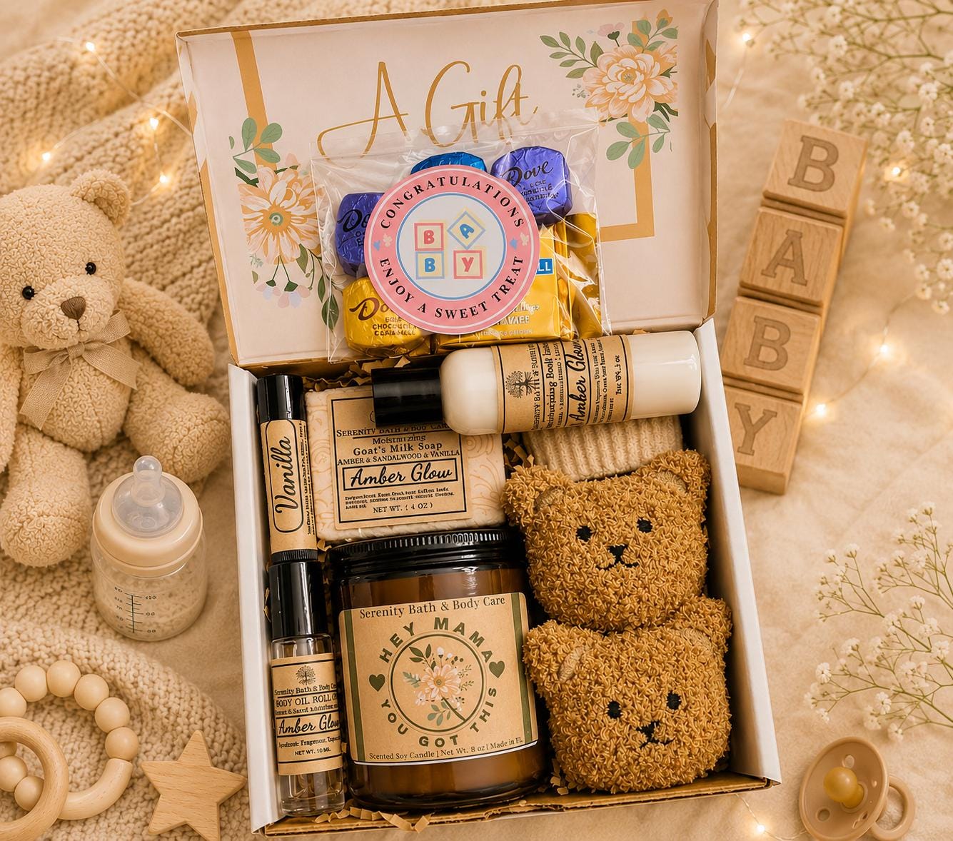 11 Thoughtful Gifts for C-Section Moms 8 New Mom Gift Box - Pregnancy Gift Basket - New Mom & Baby Gift Set -…