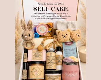 New Mom Self Care Gift Box, Pregnancy Gift Box, Expecting Mom Gift, Baby Shower Gift for Mom, Postpartum Care Package, New Mother Gift