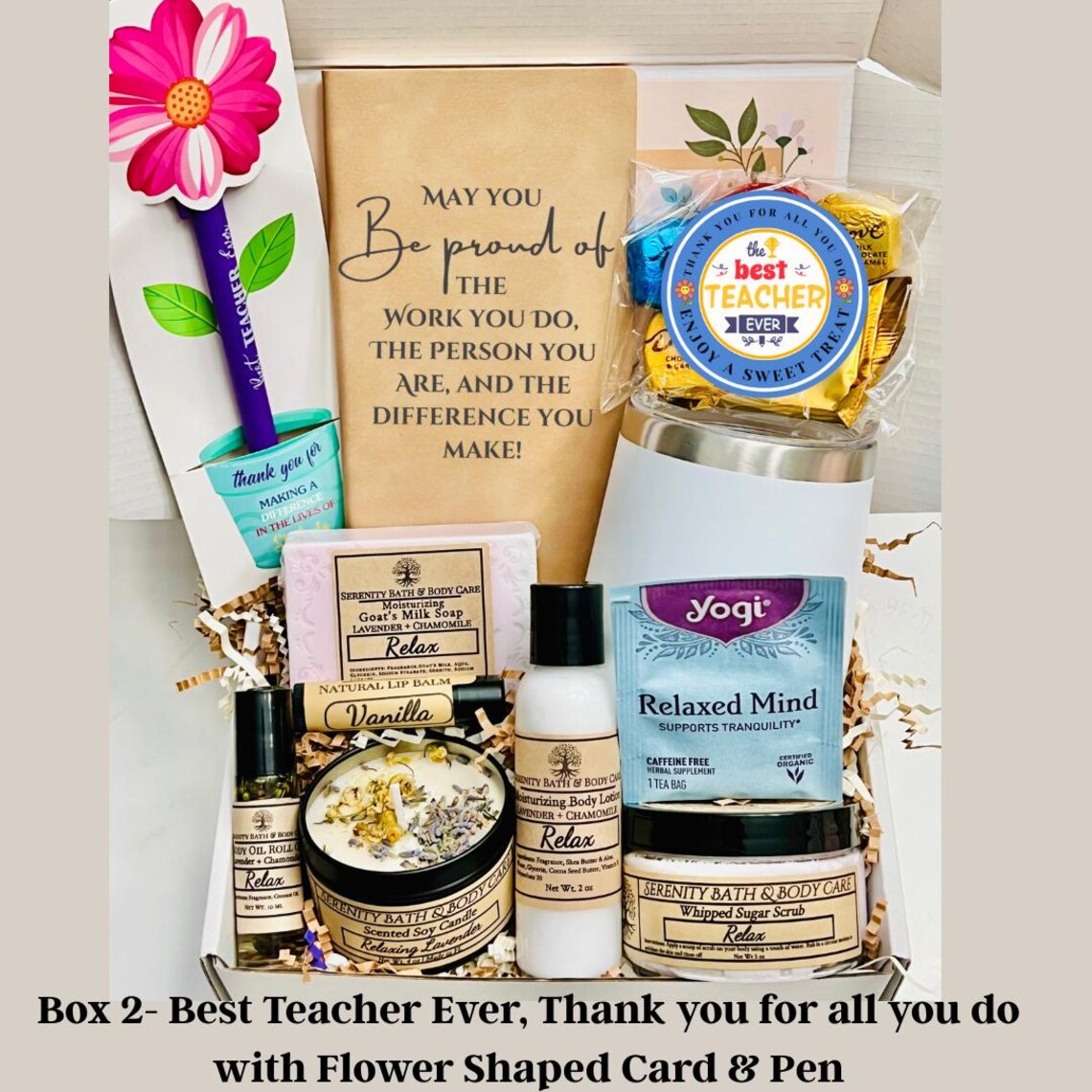 Teacher Gift | Appreciation Gift Set With Tumbler, Notebook & Pen ...