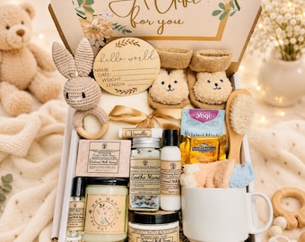 Deluxe New Mom Gift Box, Postpartum Care Package, Baby Shower Gift, New Mom Self Care Box, First Time Mom Gift, Hospital Gift