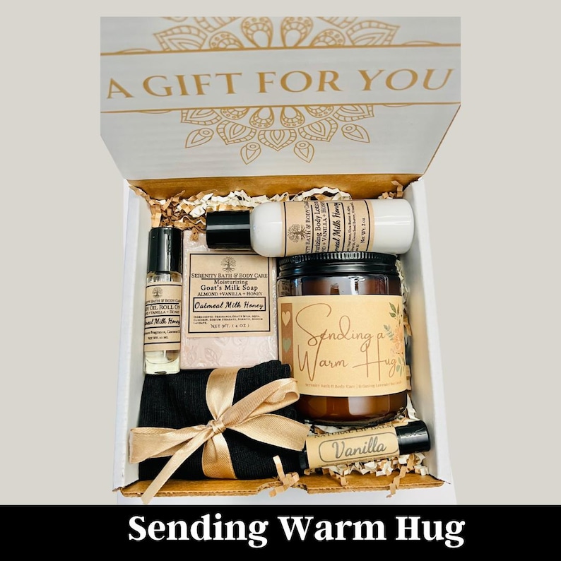 Self-Care Spa Gift Box for Women | Relaxation Gift Set | Valentine’s Day Gift for Her | Birthday, Mother’s Day, Thinking of You Gift SendingWarmHug