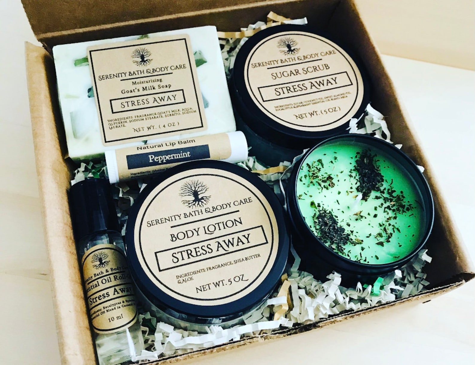 Stress Relief Aromatherapy Gift Box Relaxation Spa Gift Set Etsy
