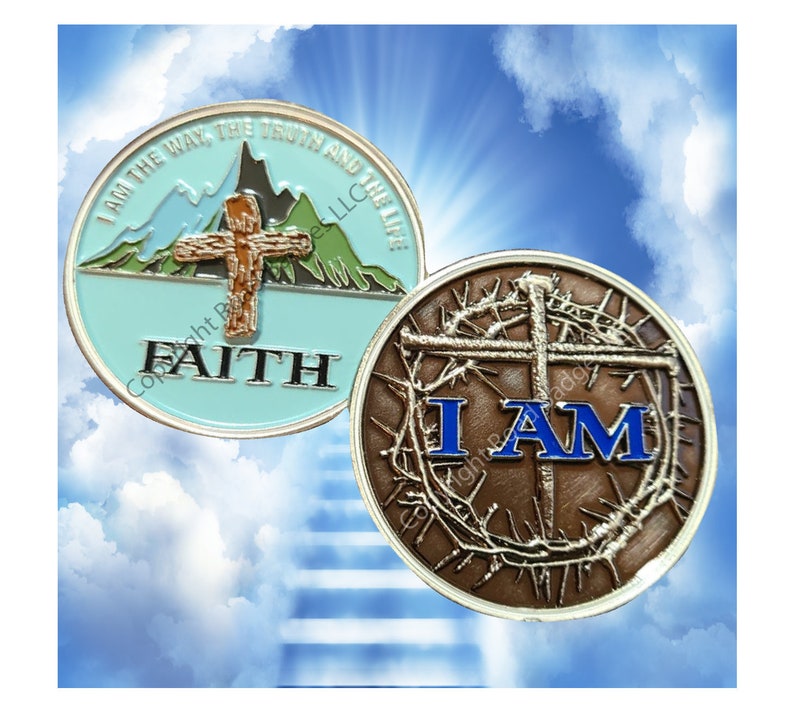 Faith Challenge Coin I AM Lucky Coin Gift Coin Etsy