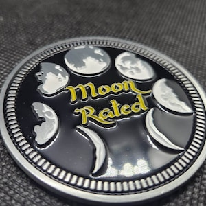 Moon Rated - 2D Metal Alloy Enamel Filled Badge