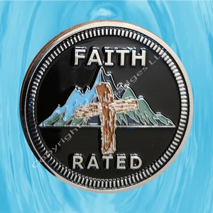 Faith Rated - 2D Metal Alloy Enamel Filled Badge