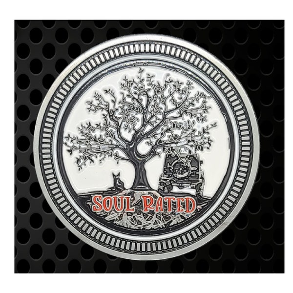 Soul Rated - 3D Metal Alloy Enamel Filled Badge - Trademarked