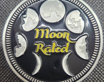 Moon Rated - 2D Metal Alloy Enamel Filled Badge