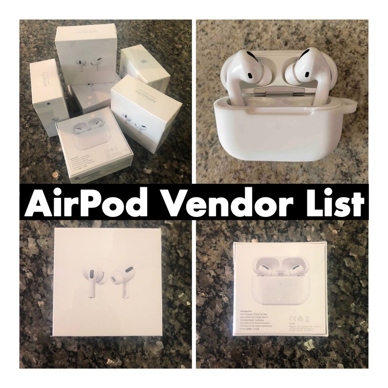 Vendors List Only: AirPod Vendor List Digital Download | Etsy