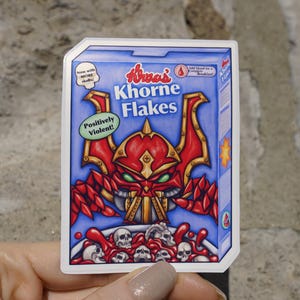 Khaos ""Corn" Flakes Aufkleber."